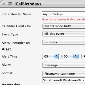 iCalBirthdays